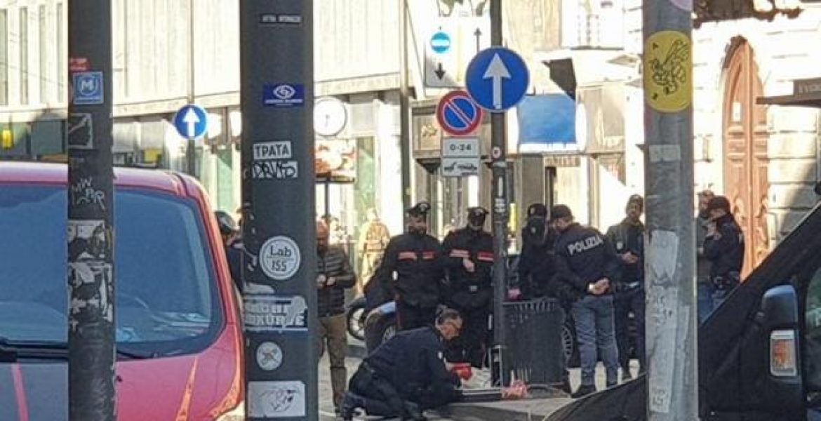 Milano, allarme per finta bomba in un cestino di via Torino