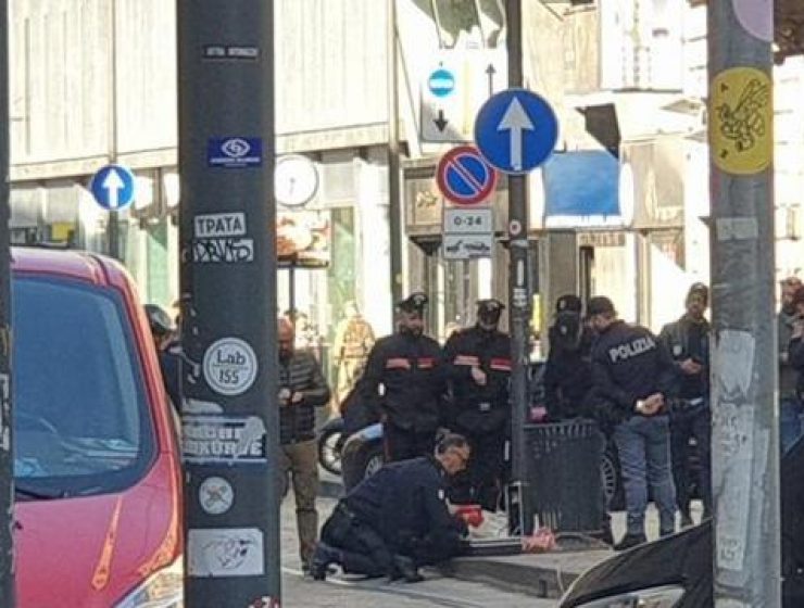 Milano, allarme per finta bomba in un cestino di via Torino
