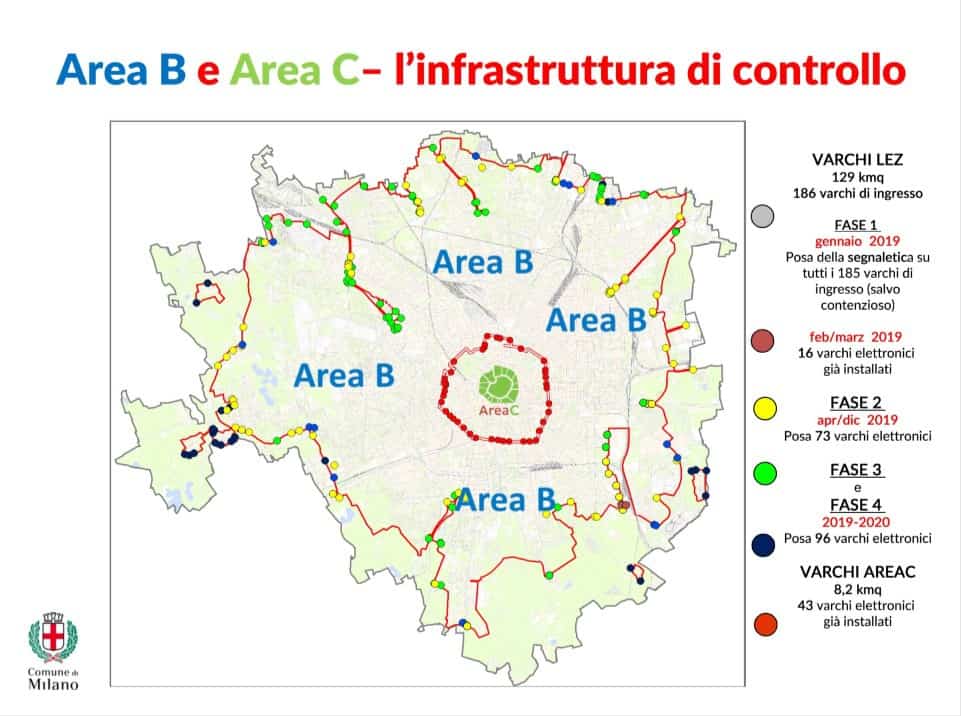 Area B e Area C Milano: deroghe fino al 30 giugno per i mezzi