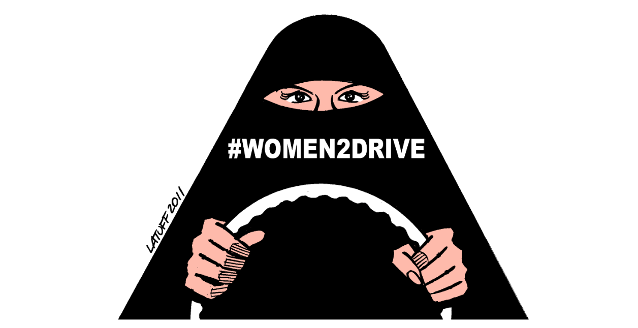 Il simbolo del movimento "Women to drive"