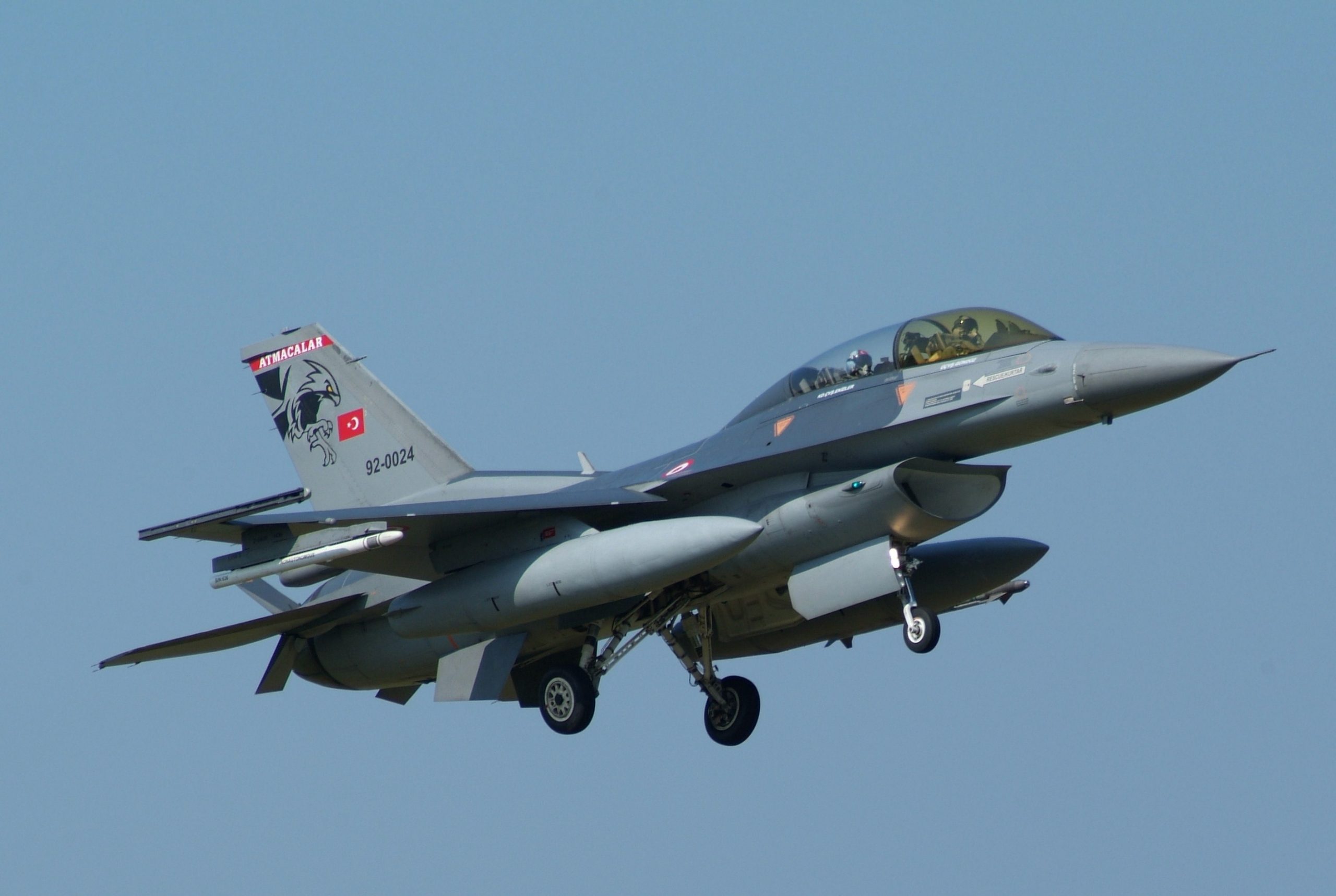 Un F-16 in dotazione dell'aeronautica turca
