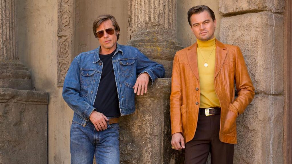 Alt Leonardo DiCaprio e Brad Pitt in C'era una volta a... Hollywood (fonte MYmovies))