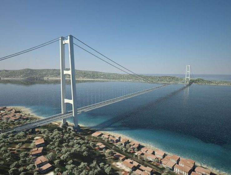 Una visuale di come dovrebbe apparire il Ponte sullo Stretto Messina