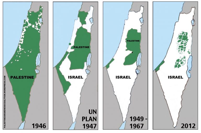 Mappa Israele Palestina MasterX   Mappa Israele Palestina 768x508 