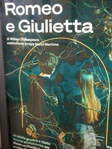Manifesto di "Romeo e Giulietta" di Mario Martone al Piccolo Teatro di Milano