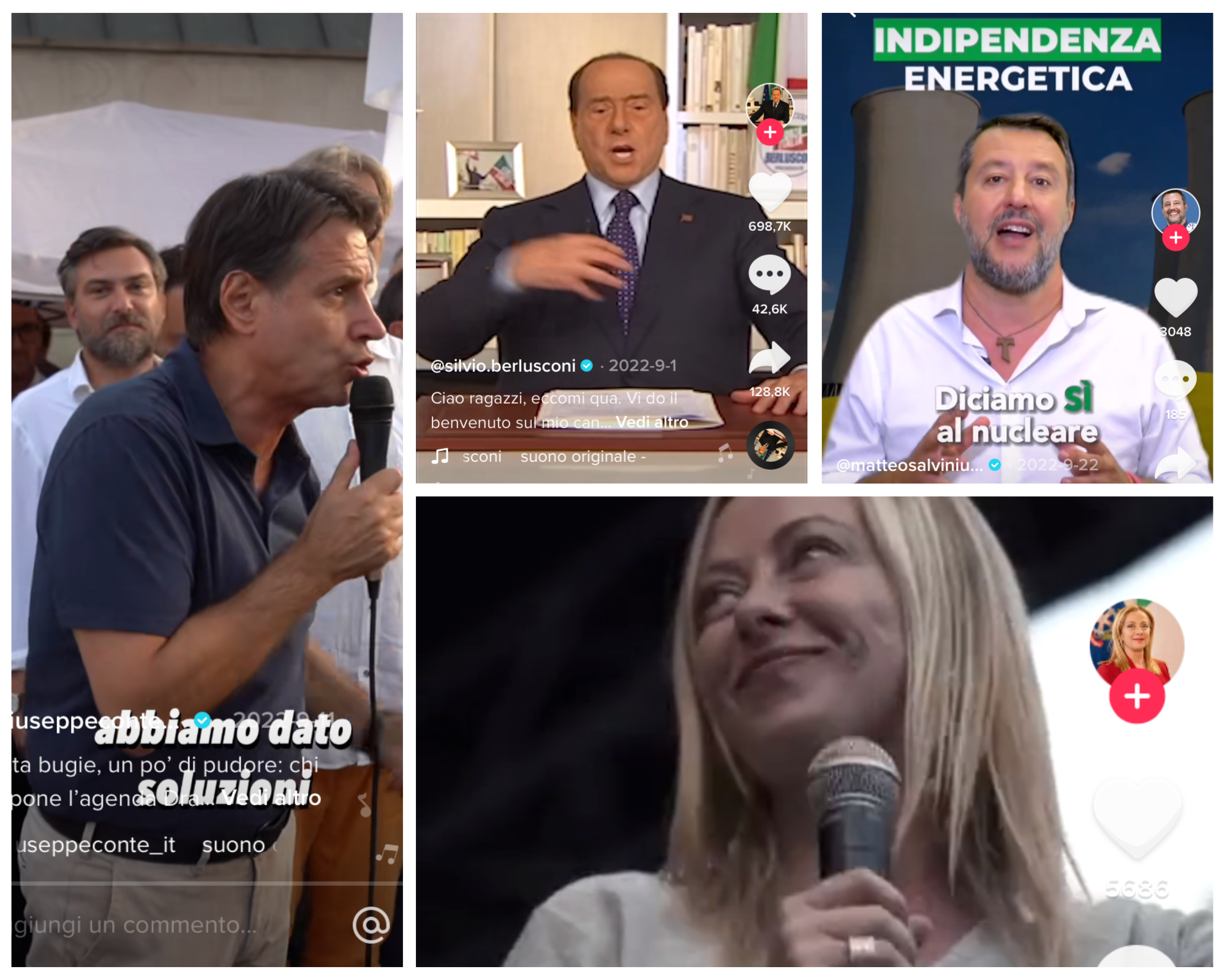 Politici italiani su Tik Tok
