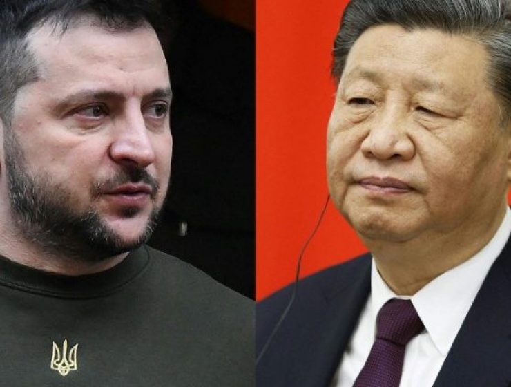 Il Presidente ucraino Volodymyr Zelensky e il Presidente cinese Xi Jinping