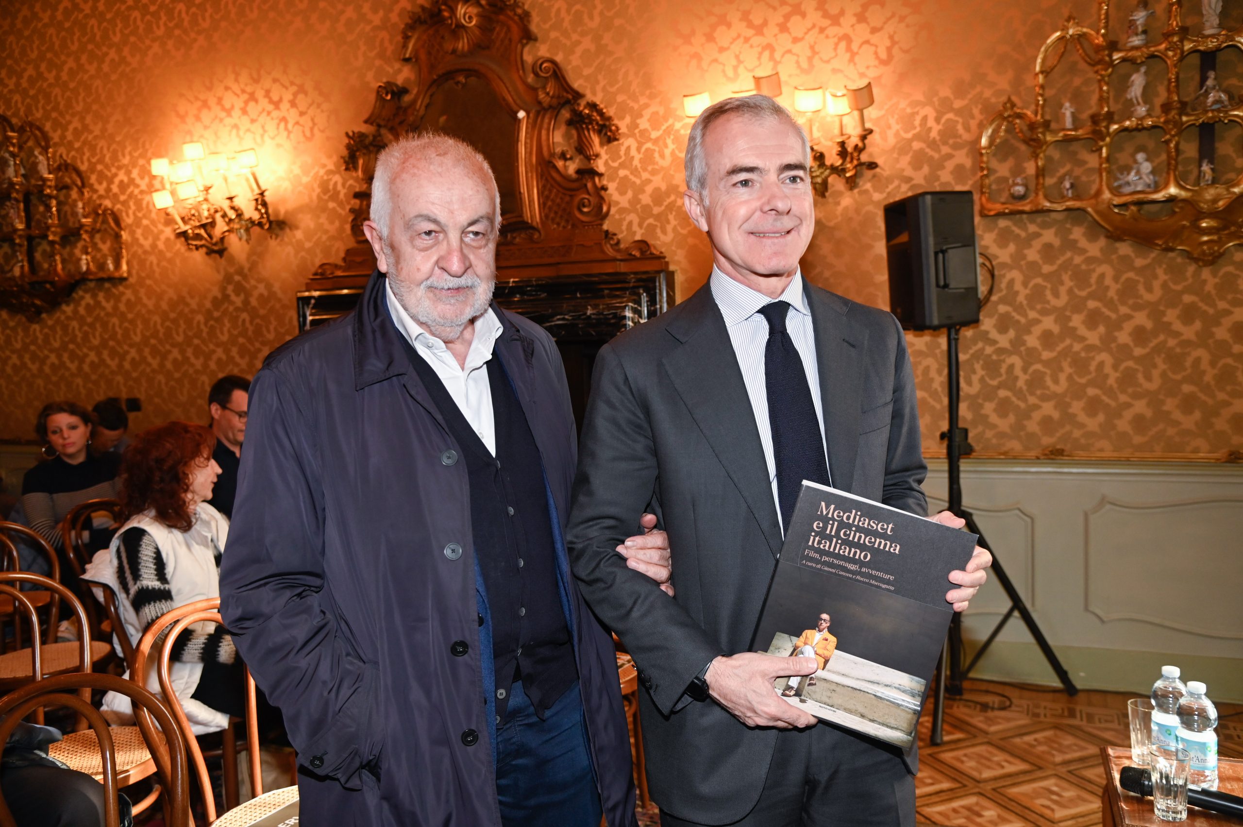 Il prof. Gianni Canova (sx) e Gianpaolo Letta (dx)