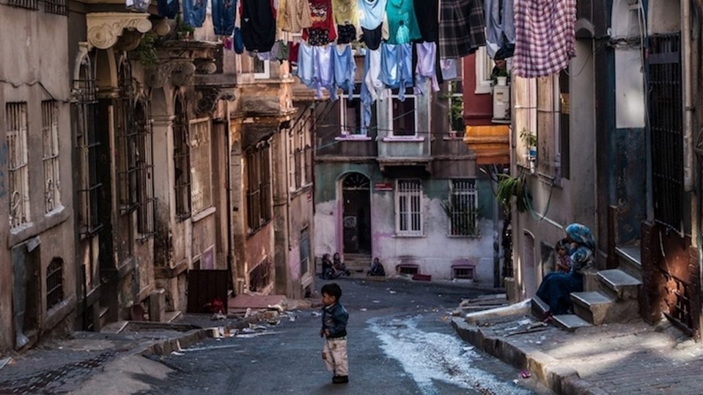 Un quartiere povero di Istanbul
