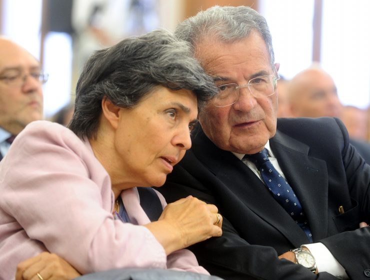 Flavia Franzoni e Romano Prodi nel 2014