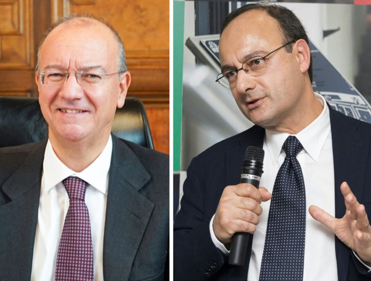 A sinistra, il ministro dell'Istruzione e del Merito Giuseppe Valditara. A destra, il presidente dell'Associazione Nazionale Presidi Antonello Giannelli