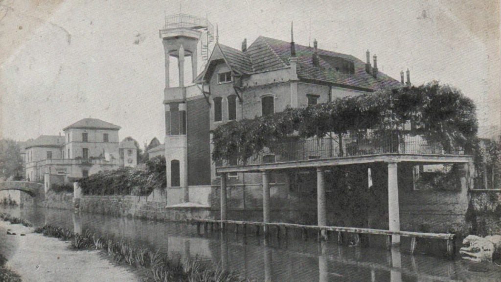 Una fotografia di Villa Angelica risalente a inizio Novecento