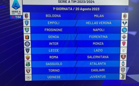 Calendario Serie A 2023/2024, cambia l'orario della presentazione