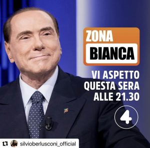 Alt Silvio Berlusconi Zona Bianca Intervista Giuseppe Brindisi
