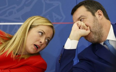 Il premier Meloni e il vicepremier Salvini a colloquio