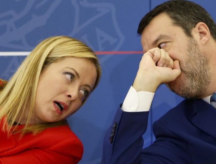 Il premier Meloni e il vicepremier Salvini a colloquio
