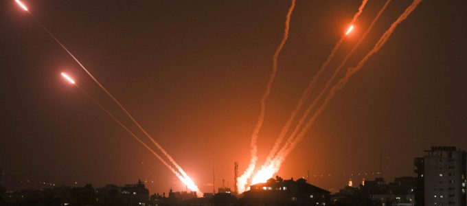 Razzi in partenza da Gaza