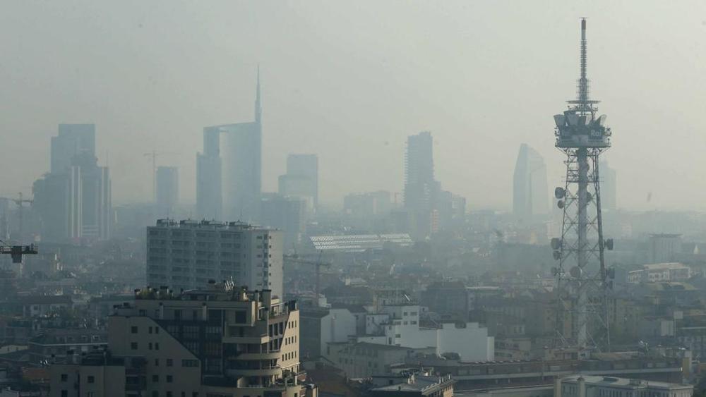 Lo smog che si può osservare in giornate con una qualità dell'aria scarsa