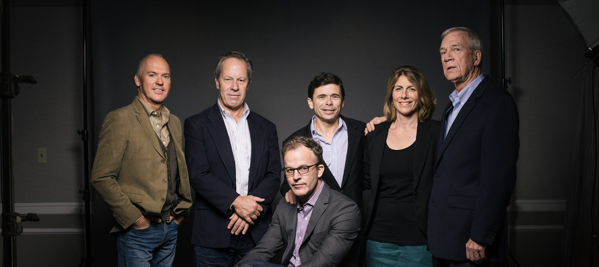 Il vero team del gruppo che ha ispirato il film del 2015 Spotlight, insieme ad alcuni membri del cast