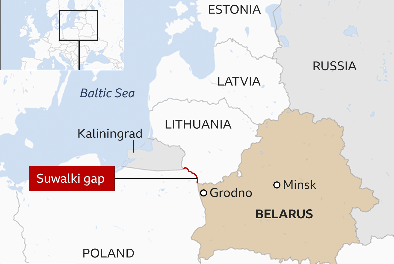 Il “corridoio di Suwałki” è uno dei punti più deboli della Nato. Se i russi lo tagliassero, le repubbliche baltiche sarebbero del tutto isolate.