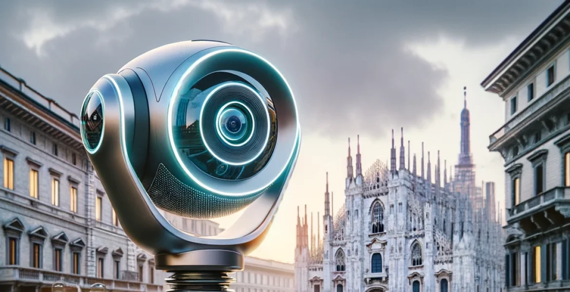 La telecamera a intelligenza artificiale a Milano