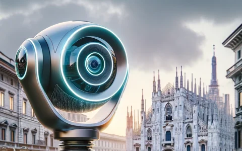 La telecamera a intelligenza artificiale a Milano