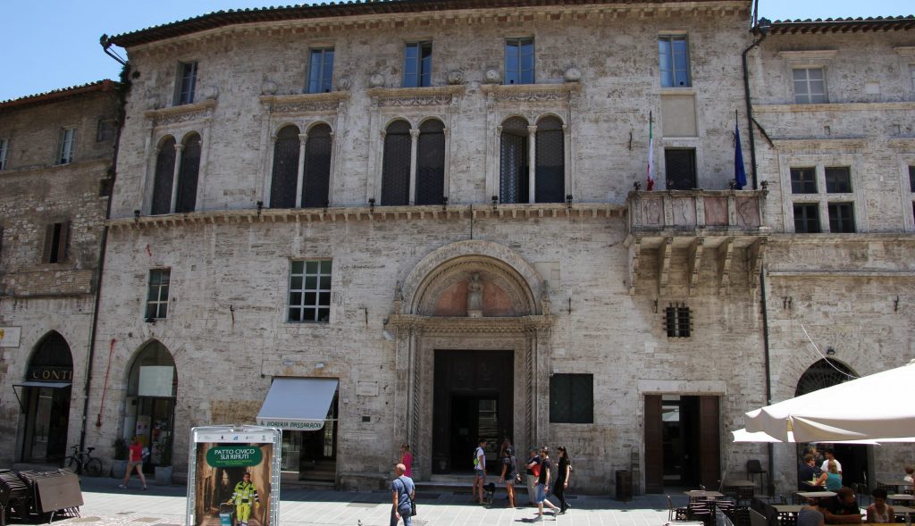 Il Palazzo del capitano del popolo, dove ha sede la Corte d'appello e la Procura generale di Perugia