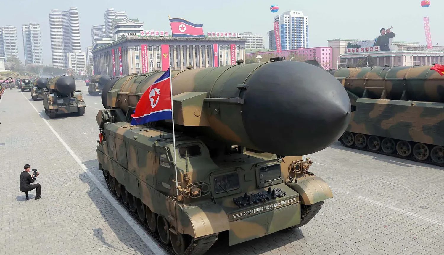 Una parata di missili nordcoreani