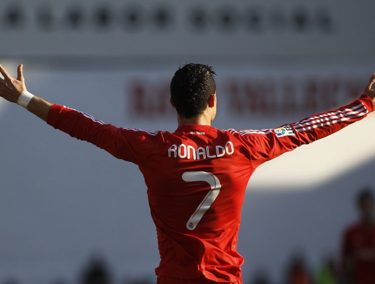 Cristiano Ronaldo durante un'esultanza