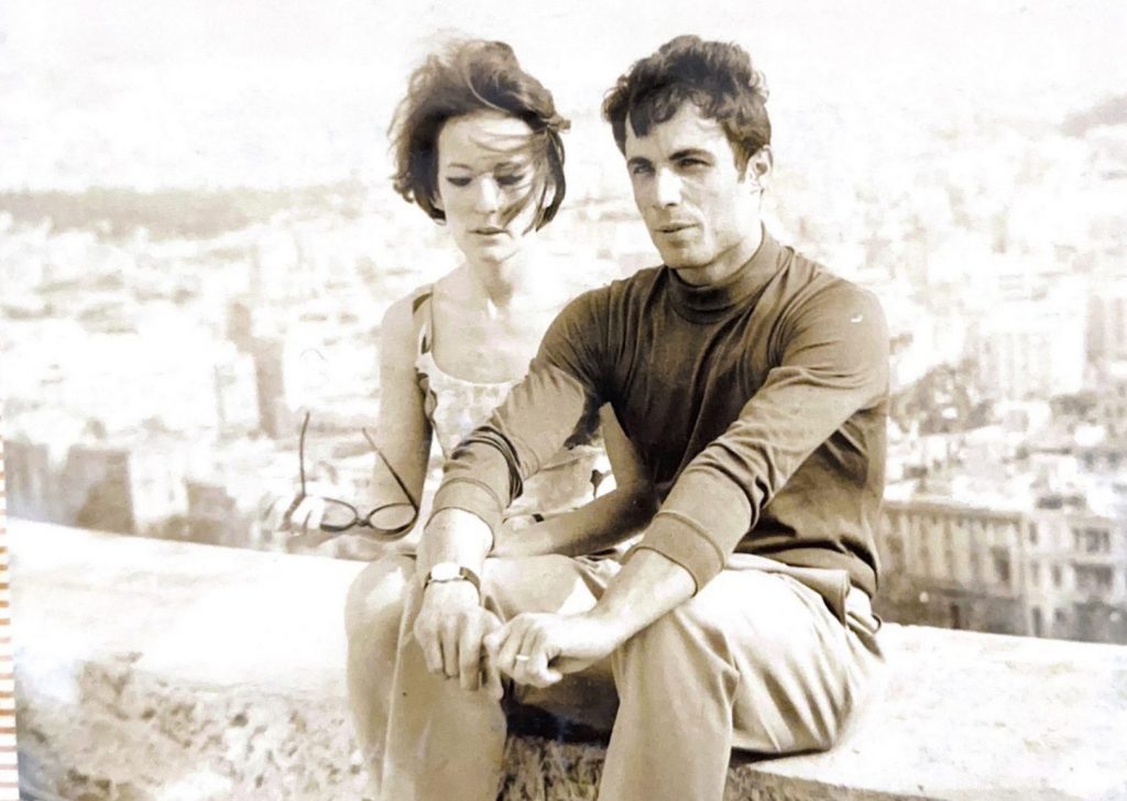 Fabio Fabretti, da giovani, assieme alla moglie