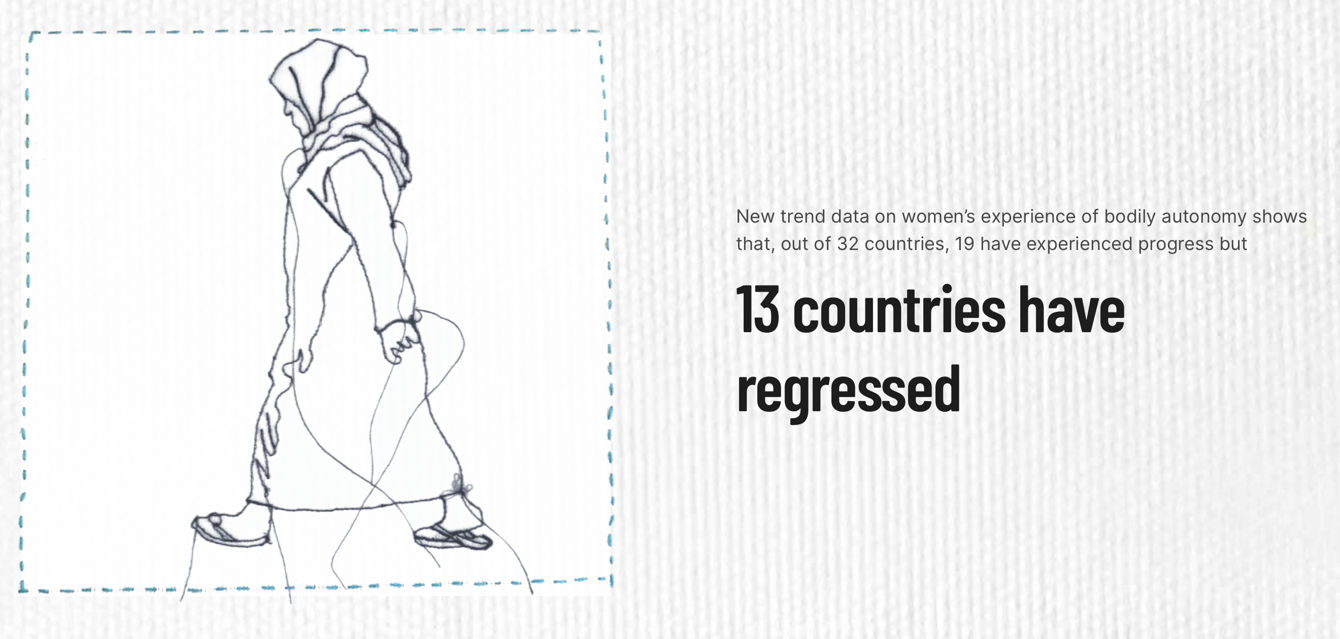 L'autonomia delle donne sul proprio corpo è migliorata in 19 Paesi su 32. Ma in 13 è regredita. Fonte: UNFPA