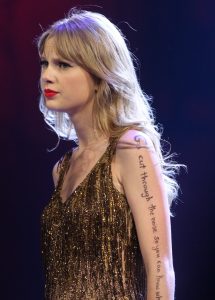 La pop star Taylor Swift