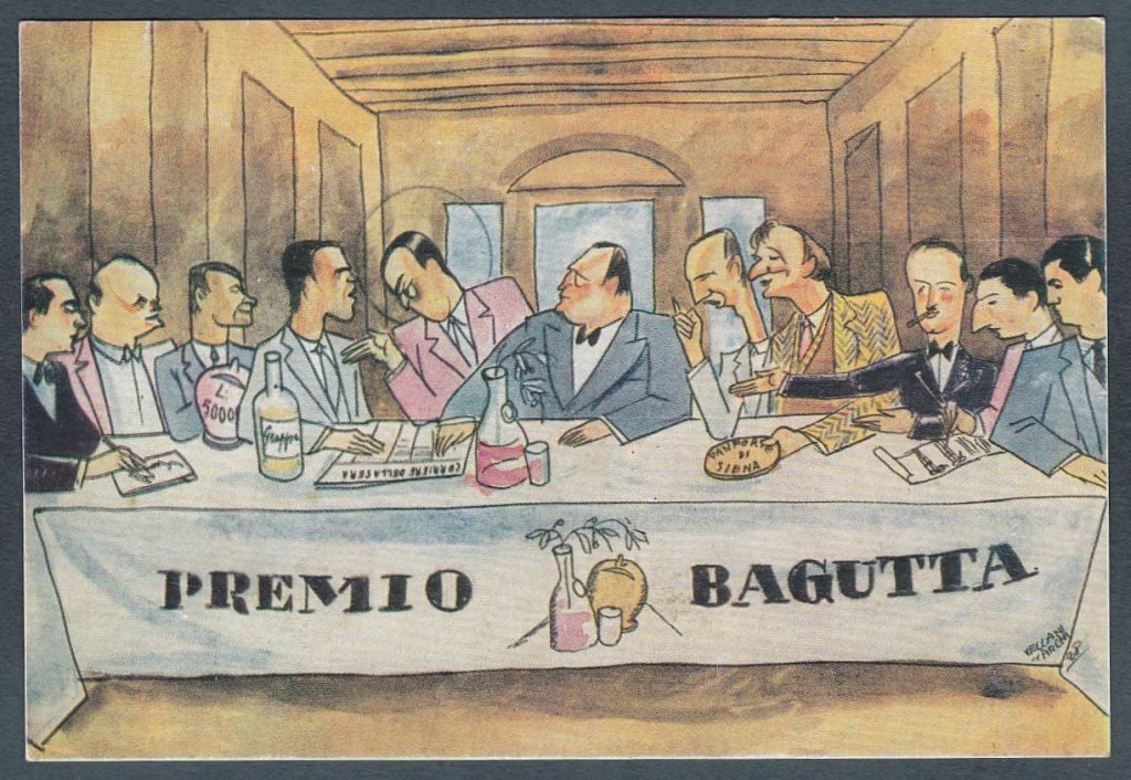 A cartoon of the Bagutta prize ceremony