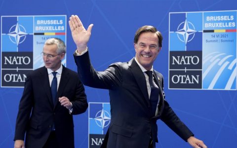 Il premier olandese Rutte, prossimo segretario generale della NATO.