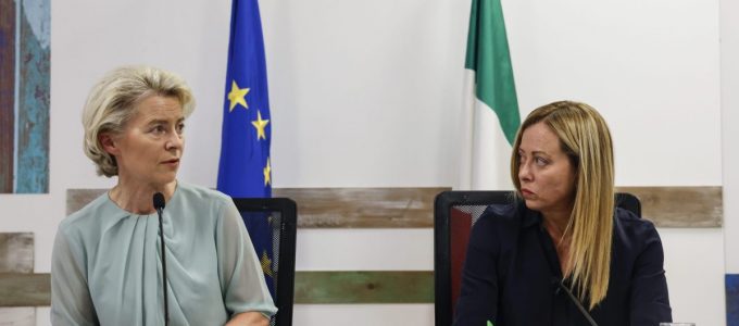 von der Leyen Meloni