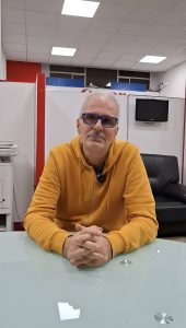 Mario Donadio durante l'intervista