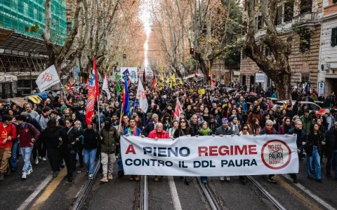 Corteo contro ddl sicurezza e zone rosse