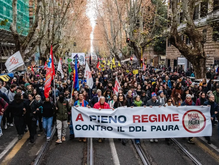 Corteo contro ddl sicurezza e zone rosse