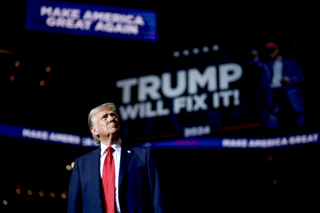 Donald Trump durante la campagna elettorale per la presidenza 