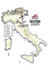 Il percorso del Giro Women 2025 