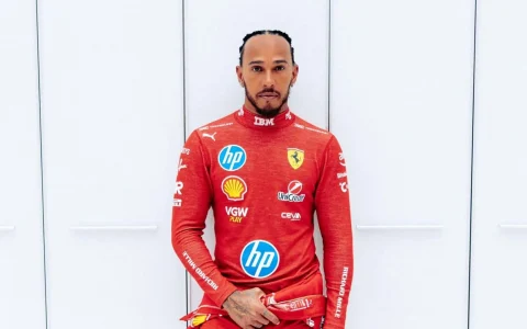 Lewis Hamilton in pista a Fiorano