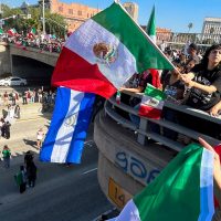 Proteste contro la deportazione a Los Angeles