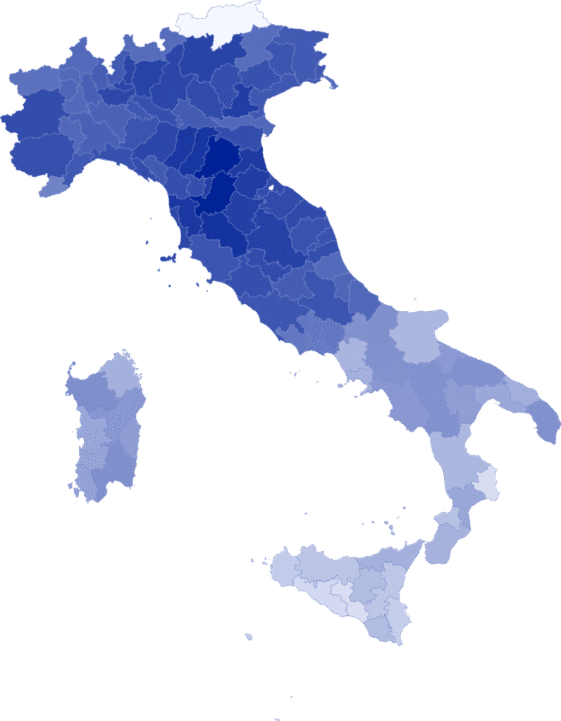 Affluenza definitiva nelle province al referendum costituzionale 2026. Le regioni con più persone alle urne sono state l'Emilia Romagna (66,7%), la Toscana (66,2%) e l'Umbria (65%). Tra le province spiccano Bologna con il 70,3%, seguita da Firenze (70%) e Siena (67,6%). L'affluenza più bassa è stata registrata nella provincia di Bolzano con il 38,9% degli aventi diritto alle urne.
