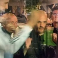 Il momento della discussa esultanza di Dimarco