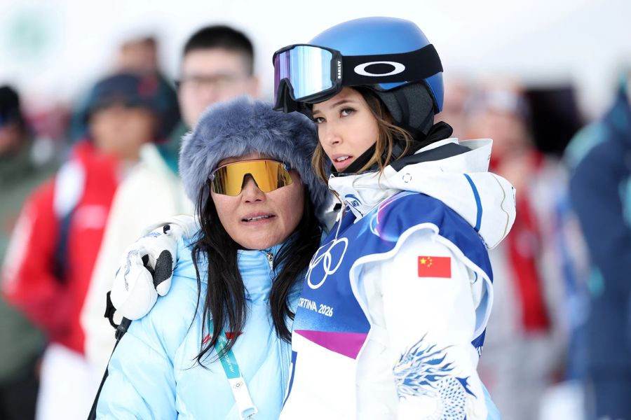 Eileen Gu e la madre Yan Gu