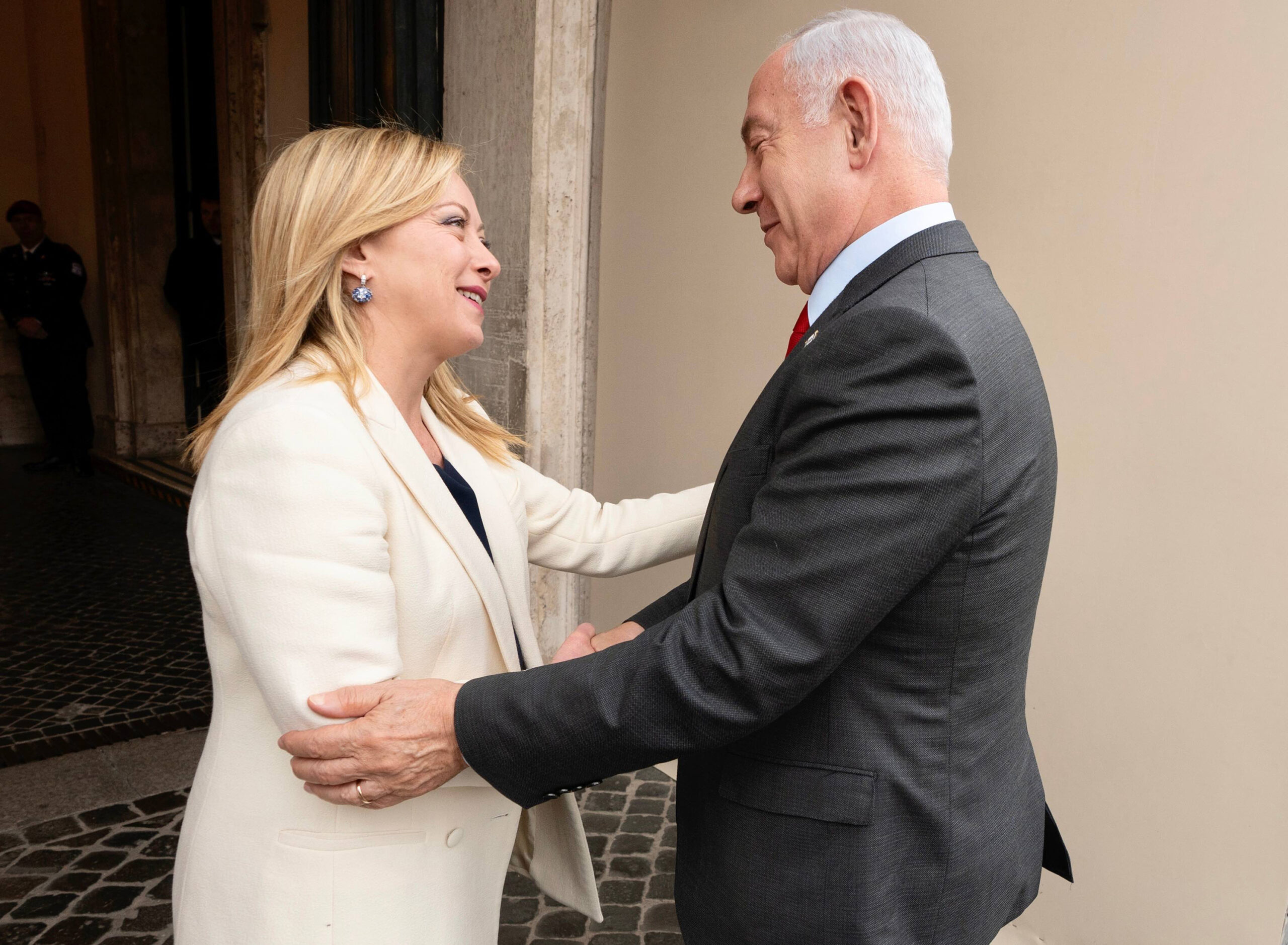 Giorgia Meloni e Benjamin Netanyahu