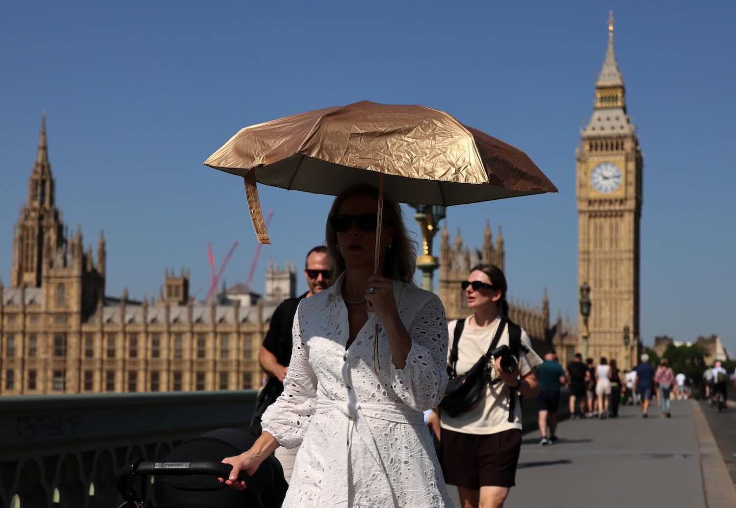 A Londra si sono registrati picchi massimi di 35°C