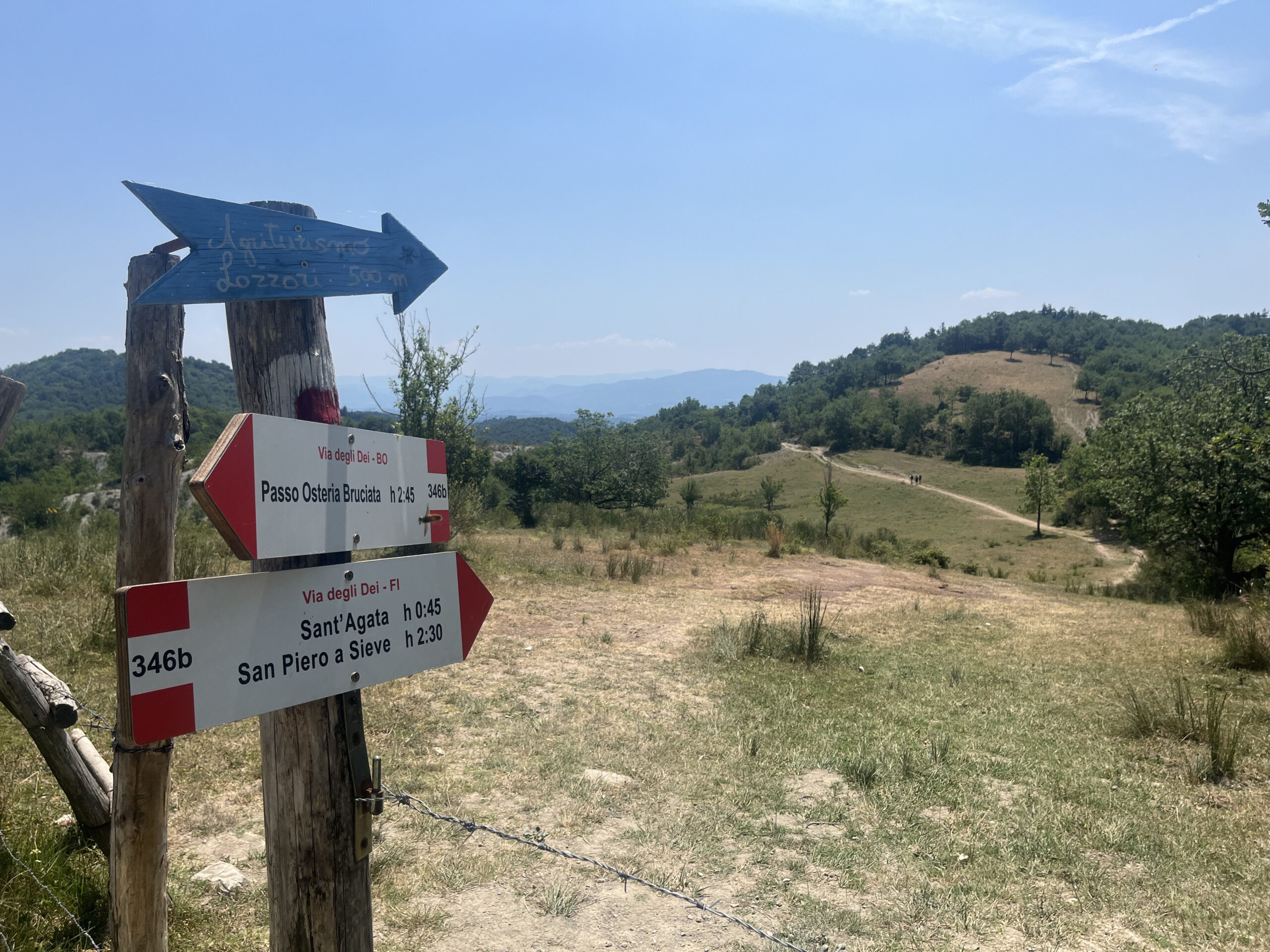 Un valico del sentiero verso Sant'Agata