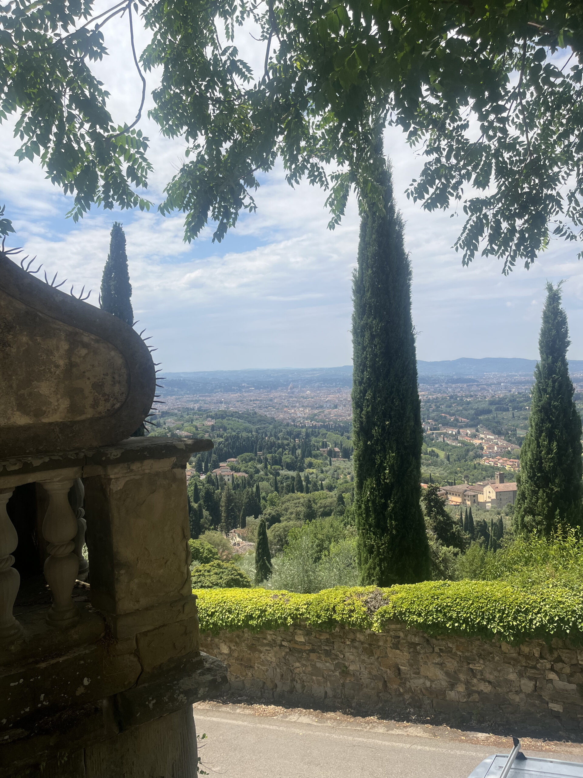 Il primo sguardo su Firenze da Fiesole