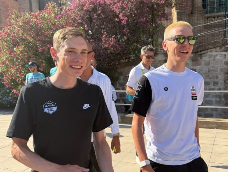 Jonas Vingegaard e Tadej Pogacar al Tour de France 2026